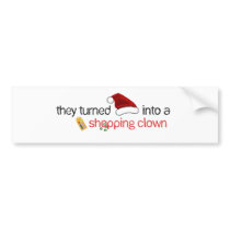 SANTA CLOWN bumper stickers by see3ee SANTA CLOWN bumper stickers