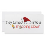 SANTA CLOWN PHOTO GREETING CARD