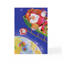 Santa come to World - Customized cards