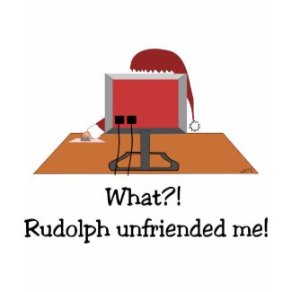 Santa Comic - Rudolph Unfriended Me! shirt