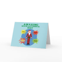 Santa Cookie Diet Greeting Card