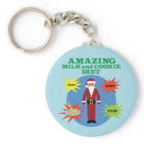 Santa Cookie Diet Key Chain