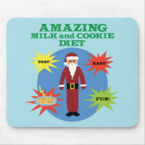 Santa Cookie Diet Mouse Mats