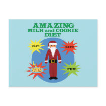 Santa Cookie Diet postcards