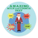 Santa Cookie Diet sticker