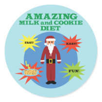 Santa Cookie Diet stickers