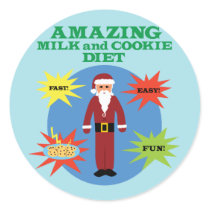 Santa Cookie Diet Sticker