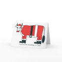 Santa Cow is Coming to Town card