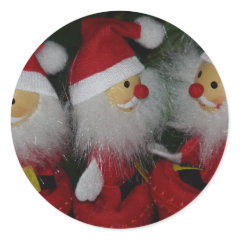 Santa Crafts Dolls Gifts for Santa Collectors Round Sticker