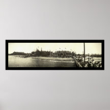 Santa Cruz CA Beach Photo 1908 Posters