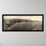 Santa Cruz CA Panorama Photo 1906 Print
