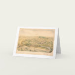 Santa Cruz, CA. Panoramic Map (1586A) - Restored cards