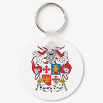 Santa Cruz Family Crest keychains by coatsofarms Santa Cruz Family Crest keychains