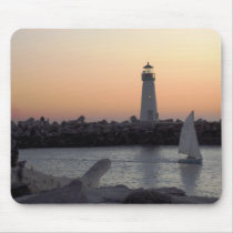 Santa Cruz Lighthouse Mousepad by LorrieM Santa Cruz Lighthouse Mousepad