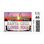 Santa Cruz Loves Yoga - California Vibrations postage