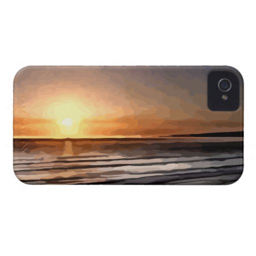 Santa Cruz Sunset painting iPhone 4 Cover