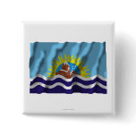 Santa Cruz waving flag Pin