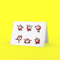 SANTA DANCING card