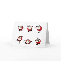 SANTA DANCING card