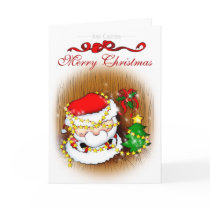 Santa Decorating Card