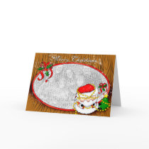 Santa Decorating template cards