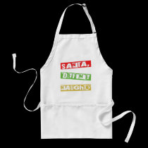 SANTA, DEFINE NAUGHTY aprons