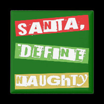 SANTA, DEFINE NAUGHTY magnets
