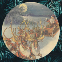 Santa Delivering Toys stickers