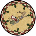 Santa Delivers Toys Ornament photo sculptures