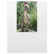 Santa Dinosaur Letterhead Template