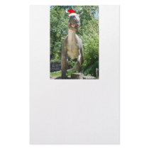 Santa Dinosaur Stationery Paper