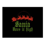 Santa does it high Tshirt postcards
