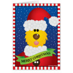 Santa Dog with Greeting cards