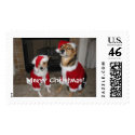 Santa Dogs Merry Christmas postage