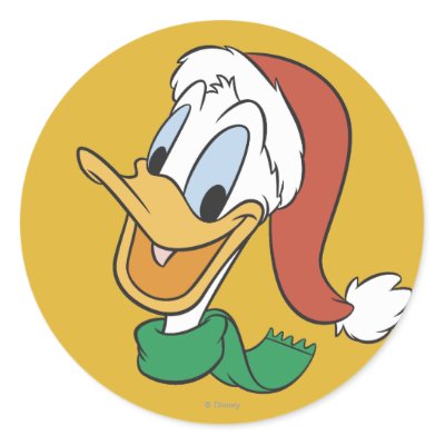 Santa Donald Duck Sticker
