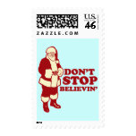 Santa, Don't Stop Believin' Postage Stamp