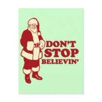 Santa, Don't Stop Believin' Postcard