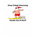 Santa Don't Surf t-shirts