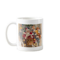 Santa Drives a Race Car mugs by MyOtherPlanet Santa Drives a Race Car mugs