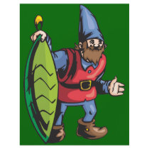 Santa Elf and Green Christmas Ornament Flyer
