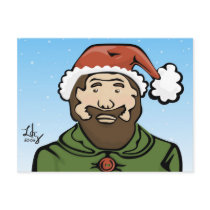 Santa Elf - Bob Postcard by elledeegee Santa Elf - Bob Postcard