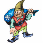Santa Elf Carrying Toys Photo Cutout