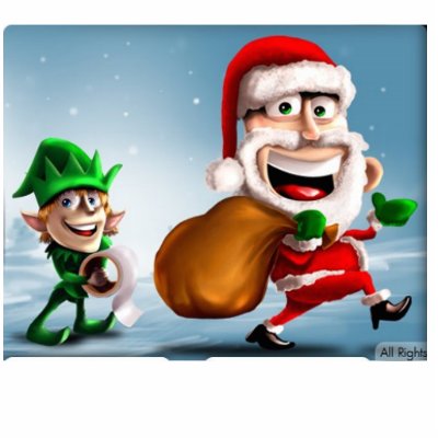 santa-elf-cartoon photo sculpture by JUSTIN12345678901