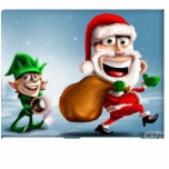 santa-elf-cartoon photo sculpture