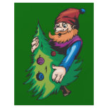 Santa Elf Holding Christmas Tree flyers
