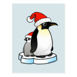 Santa Emperor Penguin Postcard