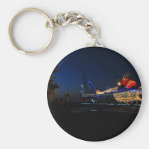 Santa en un jet llaveros personalizados