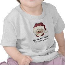 Santa Face 1st Christmas T-shirt