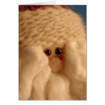 santa face greeting card