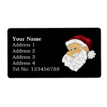 Santa Face Shipping labels (L) labels